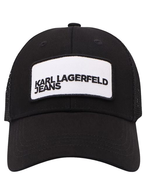 Cappellino nero in poliestere Karl Lagerfeld jeans | A2W33089999